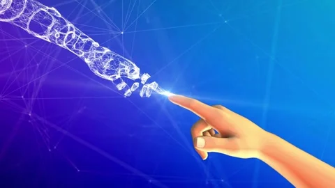 Artificial intelligence, Technology background Stock Footage 255114031