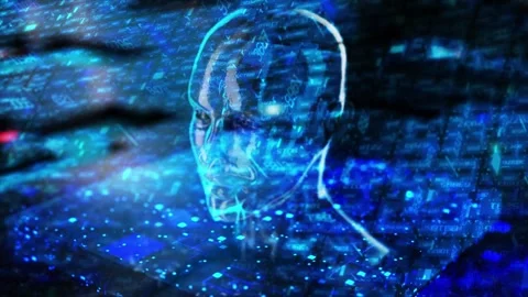 Artificial intelligence, Technology background Vidéo 255114621