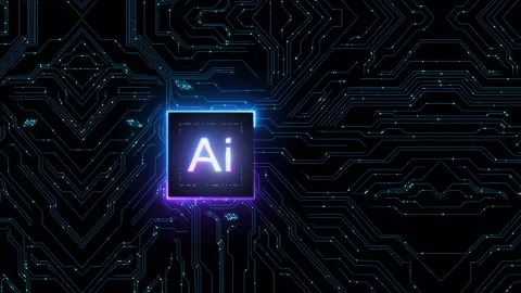 Artificial intelligence, Technology background Stock Footage 255114895