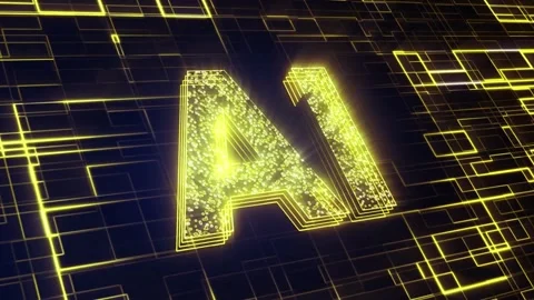 Artificial intelligence, Technology background Stock Footage 255114952