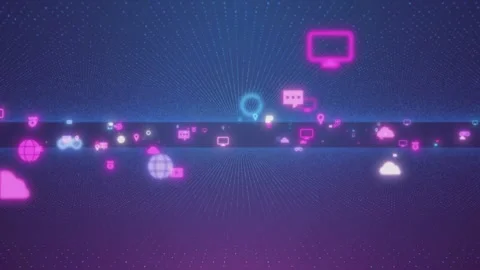 Artificial intelligence, Technology background Stock Footage 255115101