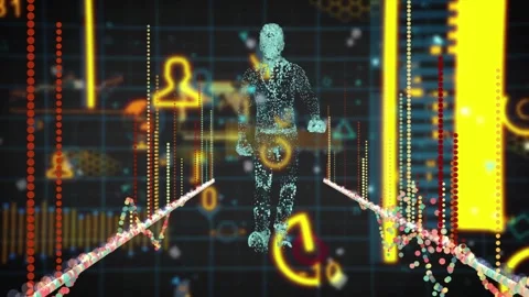 Artificial intelligence, Technology background Stock Footage 255115152