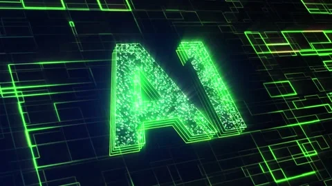 Artificial intelligence, Technology background Stock Footage 255115160