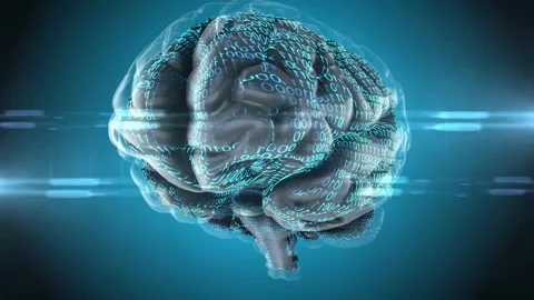 Artificial intelligence, Technology background Stock Footage 255115371