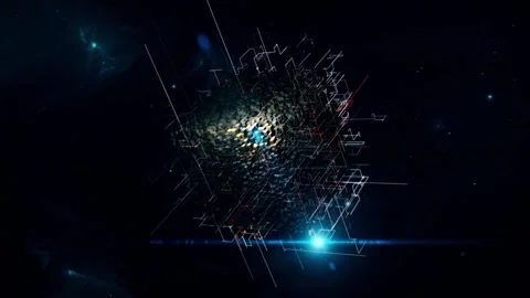 Artificial intelligence, Technology background Video stock 255116526
