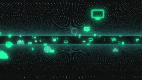 Artificial intelligence, Technology background Vidéo 255116703