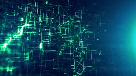 Artificial intelligence, Technology background Video stock 255116722