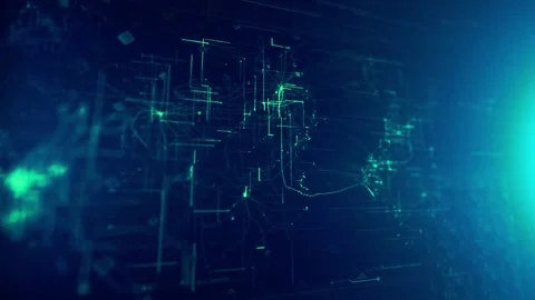 Artificial intelligence, Technology background Video stock 255116774