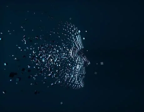 Artificial intelligence technology, brain intelligence 库存插图