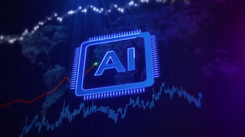 Artificial intelligence technology, data analysis, global digital transformation Stock Footage 311878933