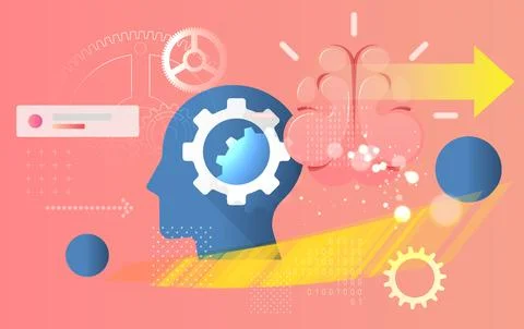 Artificial Intelligence - Technology to Drive Growth - Stock Illustration Stock Illustration