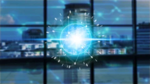 Artificial Intelligence technology icon over the Network connection, Artificial  Stock Footage 120734751