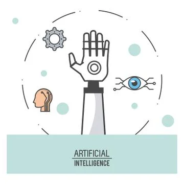 Artificial intelligence technology Illustrazione stock