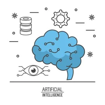 Artificial intelligence technology 스톡 일러스트