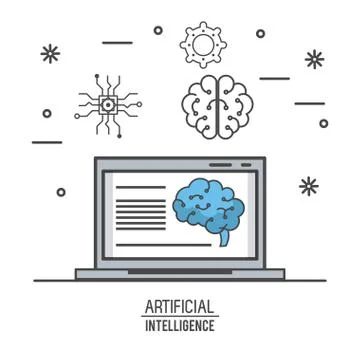 Artificial intelligence technology イラスト素材