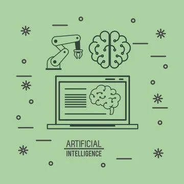 Artificial intelligence technology 스톡 일러스트
