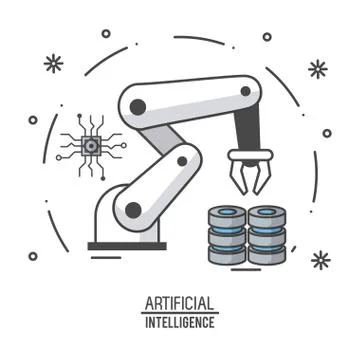 Artificial intelligence technology 스톡 일러스트