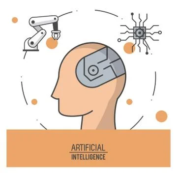 Artificial intelligence technology 스톡 일러스트
