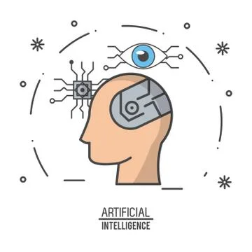 Artificial intelligence technology イラスト素材