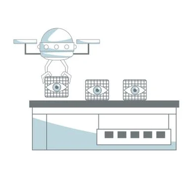 Artificial intelligence technology Stock Illustration
