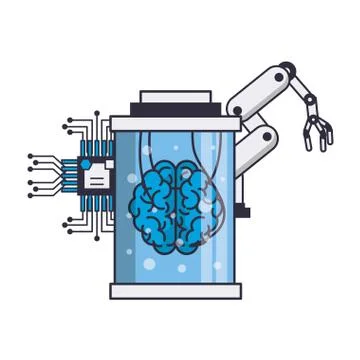 Artificial intelligence technology Stock Illustration
