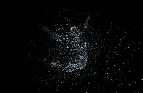 Artificial intelligence technology, jumping Stock Illustration