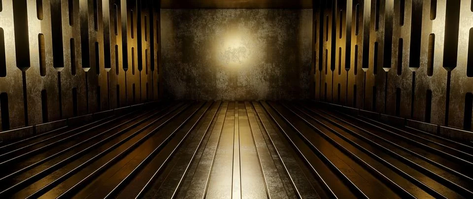 Artificial Intelligence Technology Schematic Futuristic Showroom Or Hall Dimm Иллюстрация