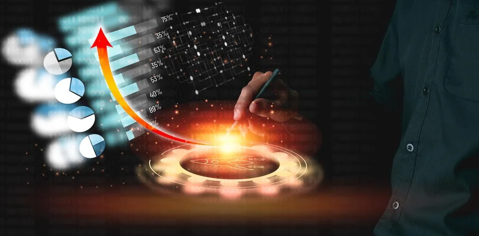 Artificial intelligence technology symbol icon Stock Photos
