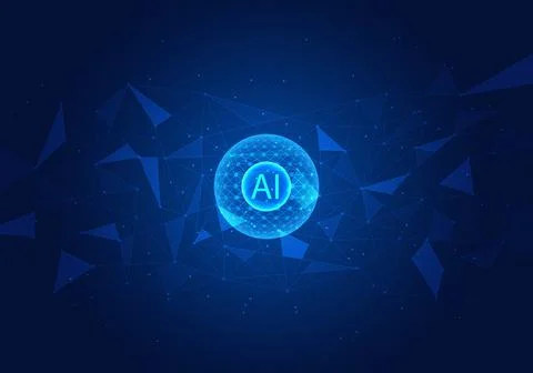 Artificial intelligence technology is a technology invented by humans to he.. Stockillustratie