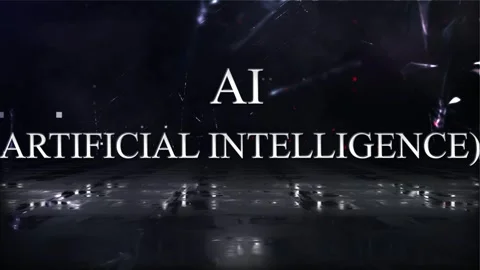 (Artificial Intelligence) Technology Word Stock Footage 318780714