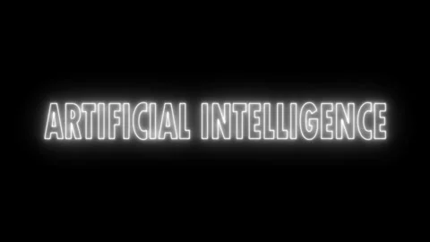 Artificial Intelligence Text  Animation Stock Footage 277009690
