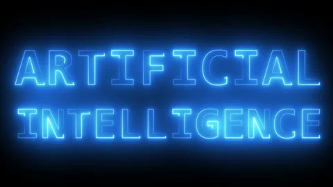 Artificial intelligence text Stock Footage 235461879