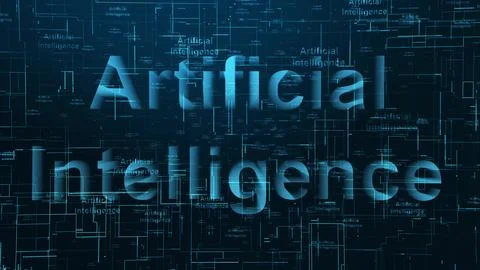 Artificial intelligence text technology background 스톡 일러스트