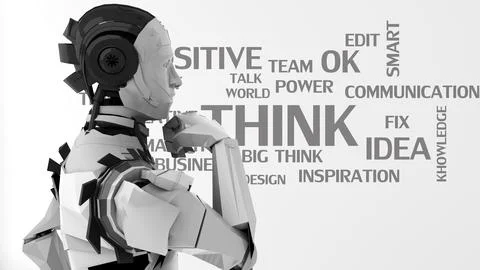 Artificial intelligence thinks through cause and effect according to scient.. Stock Illustration