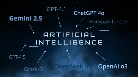 Artificial Intelligence top ten AI models for machine learning Vídeos de archivo 314124909