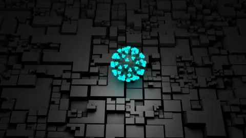 Artificial intelligence tracks coronavirus spread, Technology and AI algorithms Illustrazione stock