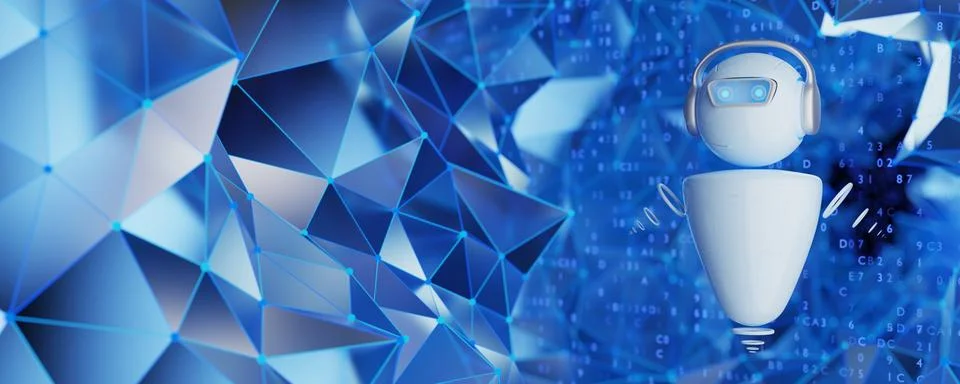 Artificial intelligence training. Communication with artificial intelligenc.. Stock Illustration