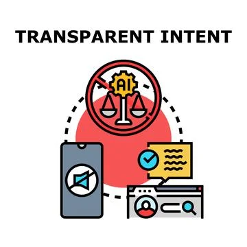 Artificial intelligence transparency with ethical human intent イラスト素材