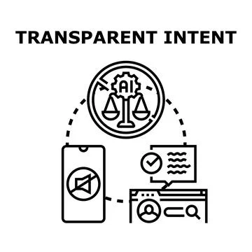 Artificial intelligence transparency with ethical human intent イラスト素材