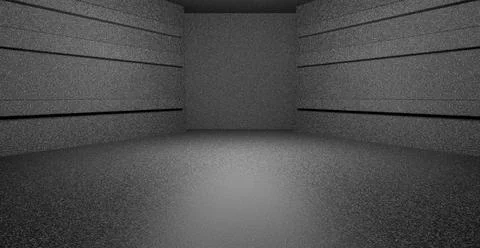 Artificial Intelligence Underground Garage Sci Fi Futuristic Hall Stage Podiu Stockillustratie