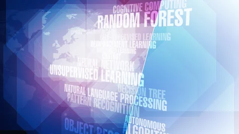 Artificial intelligence understanding background of ai technology algorithms Stock Footage 270711142