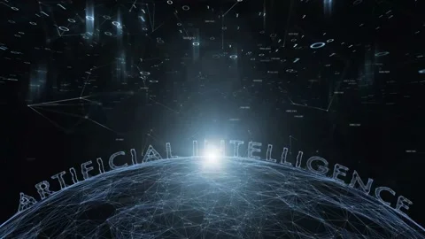 Artificial intelligence universe background Stock Footage 231911511