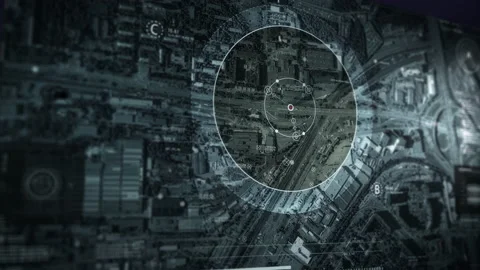 Artificial Intelligence Using District Surveillance Scan System To Find Criminal Stockbeeldmateriaal 210217610