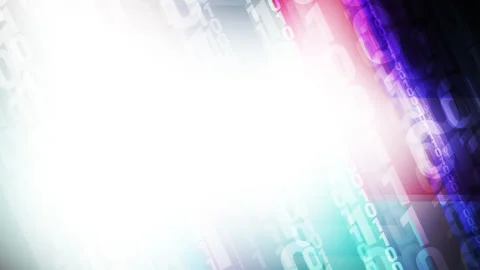 Artificial intelligence utilizes binary code to process and analyze data Stock Footage 252308053