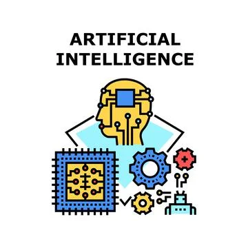 Artificial Intelligence Vector Concept Color Illustration Stock Illustration