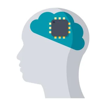 Artificial Intelligence Vector Icon Stock Illustration