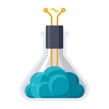 Artificial Intelligence Vector Icon Illustrazione stock