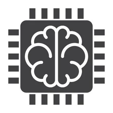 Artificial Intelligence Vector Icon Stock Illustration