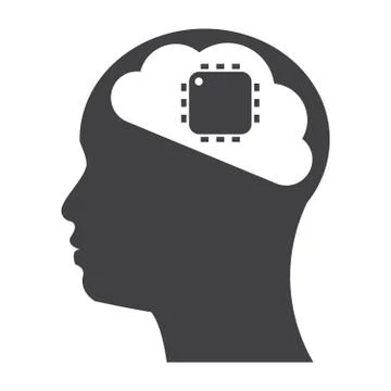 Artificial Intelligence Vector Icon Stock Illustration