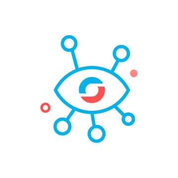 Artificial intelligence vector icon logo design Stock Illustration